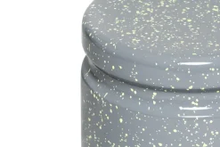 Hem Last stool, grey - lime splatter
