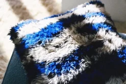 Hem Monster cushion, 50 x 50 cm, ultramarine blue - off-white