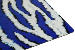 Hem Monster placemat, set of 2, ultramarine blue - white