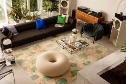 Hem Monster rug, 250 x 350 cm, turquoise - peach