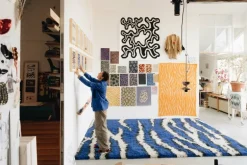 Hem Monster rug, 250 x 350 cm, ultramarine blue - off white