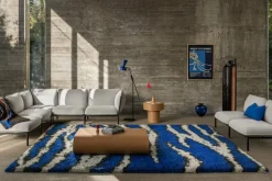 Hem Monster rug, 250 x 350 cm, ultramarine blue - off white