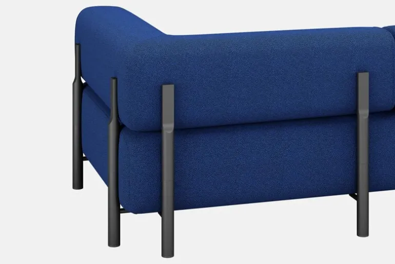 Hem Palo corner sofa, left, cobalt