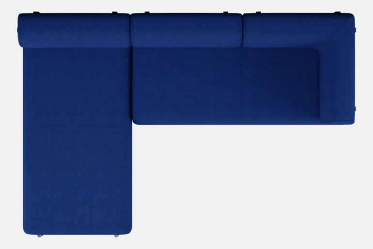 Hem Palo corner sofa, left, cobalt