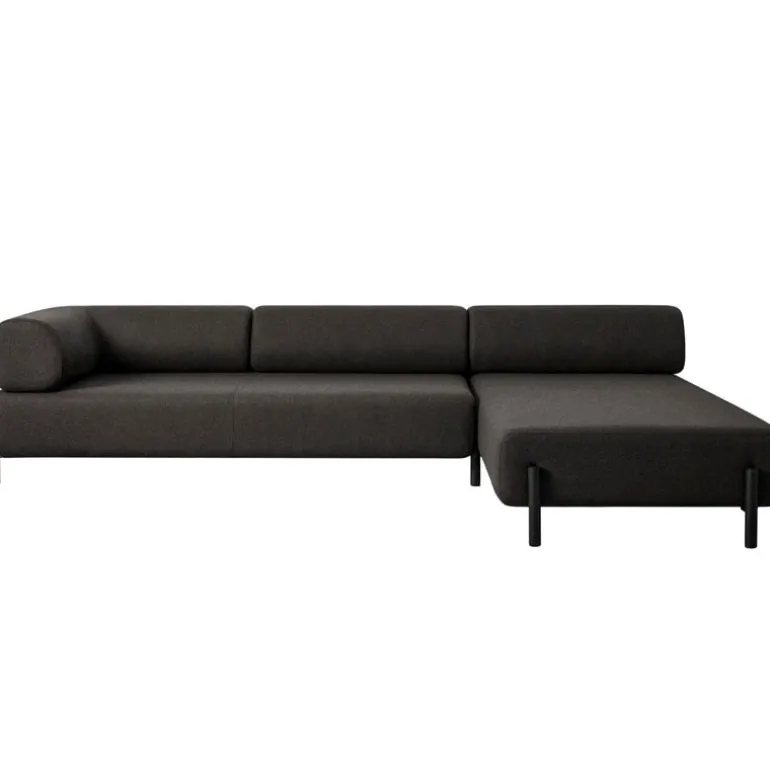Hem Palo corner sofa, right, brown black