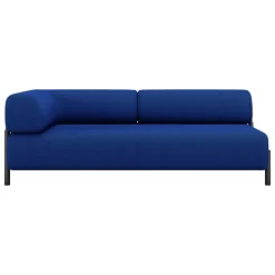 Hem Palo 2-seater chaise, left, cobalt