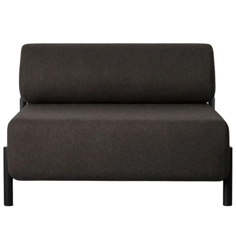 Hem Palo single seater sofa, brown black