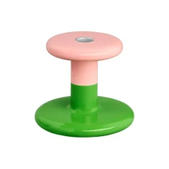 Hem Pesa candle holder, low, pink - green