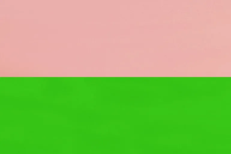 Hem Pesa candle holder, low, pink - green