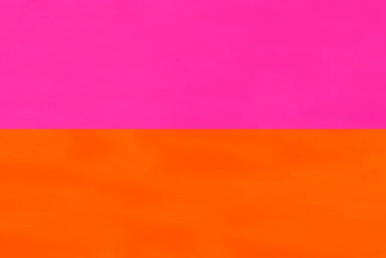 Hem Pesa candle holder, low, magenta - orange