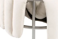 Hem Puffy 2,5 seater sofa, natural - stainless steel