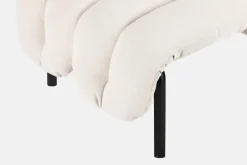 Hem Puffy ottoman, natural - black grey steel