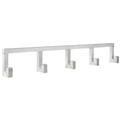 Hem Tig Hook, quintuple, brushed aluminium