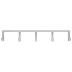 Hem Tig Hook, quintuple, brushed aluminium