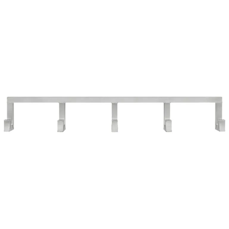 Hem Tig Hook, quintuple, brushed aluminium