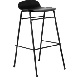 Hem Touchwood bar stool, 75 cm, black - black steel