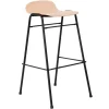 Hem Touchwood bar stool, 75 cm, natural beech - black steel
