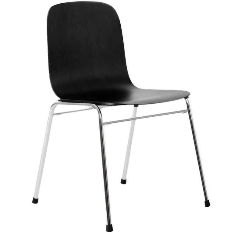 Hem Touchwood chair, black - chrome