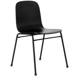 Hem Touchwood chair, black - black steel