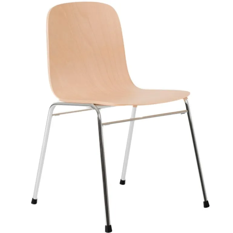Hem Touchwood chair, natural beech - chrome