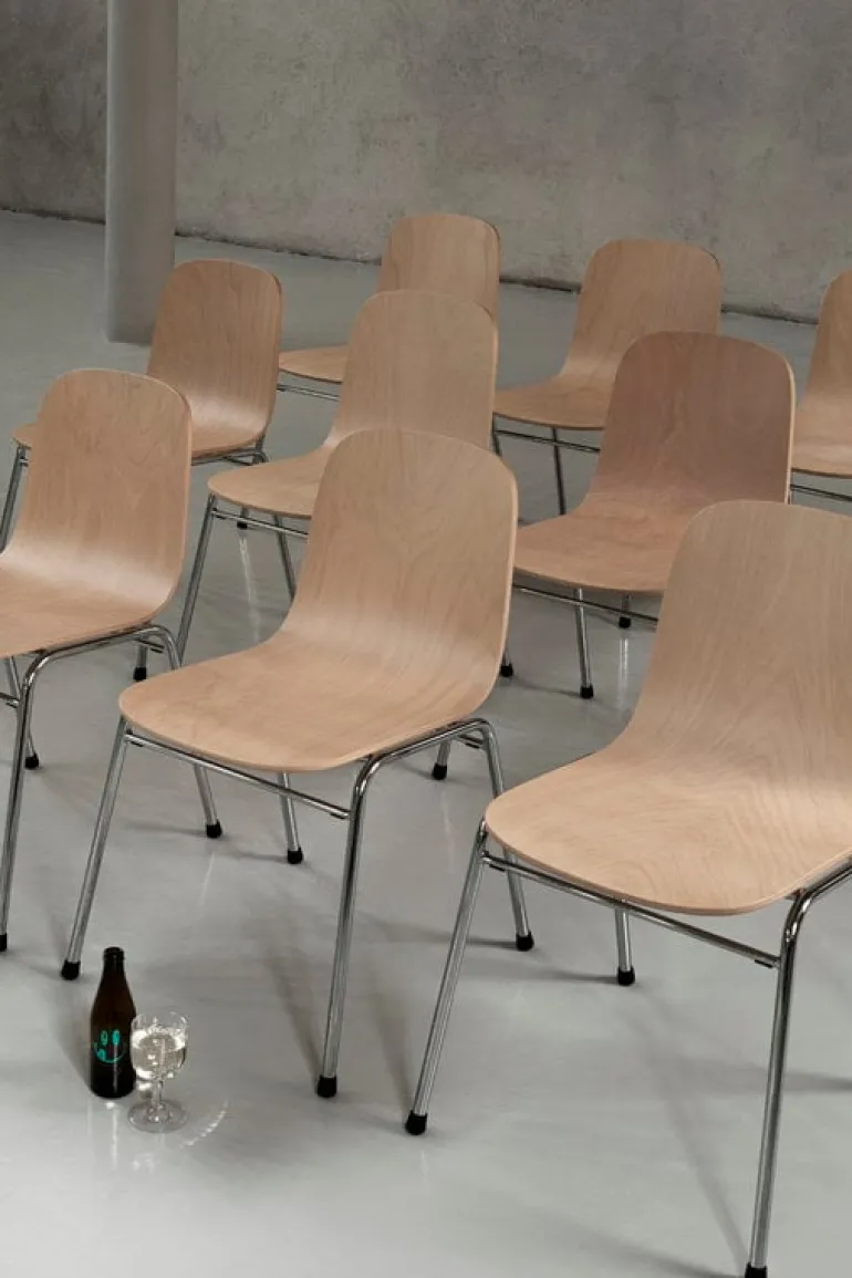 Hem Touchwood chair, natural beech - chrome