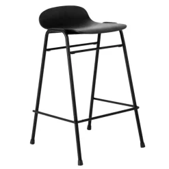 Hem Touchwood counter stool, 65 cm, black- black steel