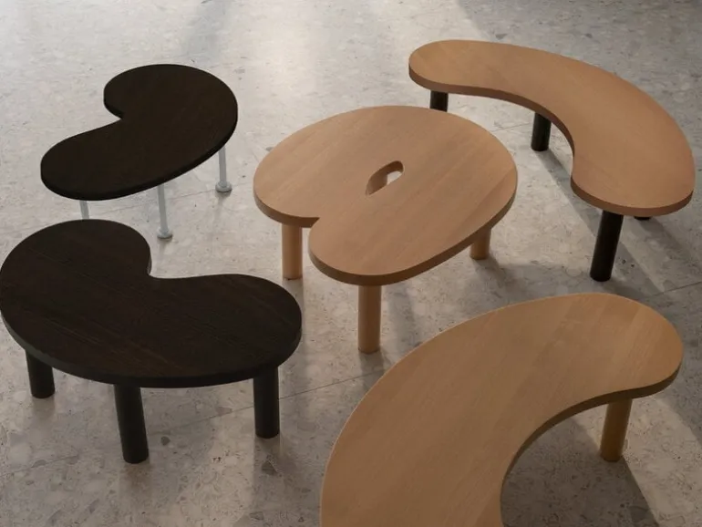 Hem Worm coffee table, large, beech - beech