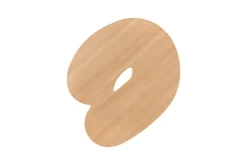 Hem Worm coffee table, round, beech - beech