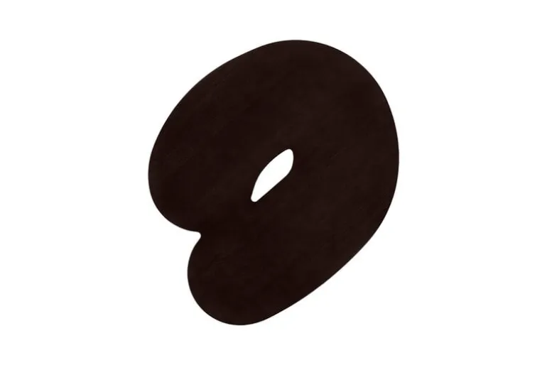 Hem Worm coffee table, round, brown - beech