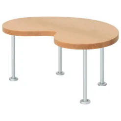Hem Worm coffee table, small, beech - steel