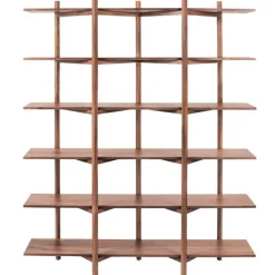 Hem Zig Zag high shelf, walnut
