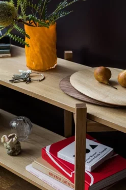 Hem Zig Zag media shelf, oak