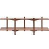 Hem Zig Zag media shelf, walnut