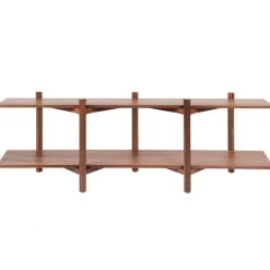 Hem Zig Zag media shelf, walnut