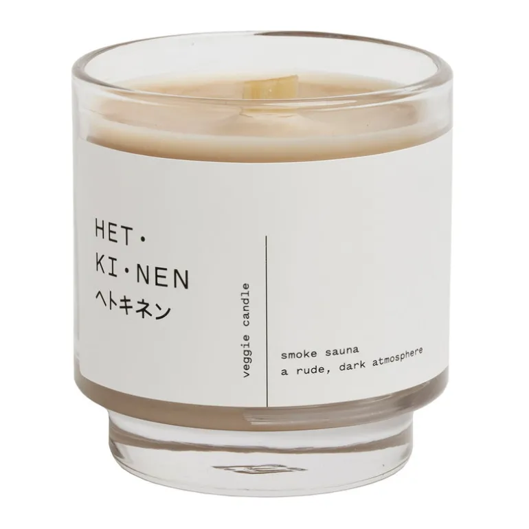 Hetkinen Veggie wax candle, smoke sauna