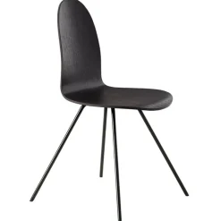 HOWE Tongue chair, black veneer - black