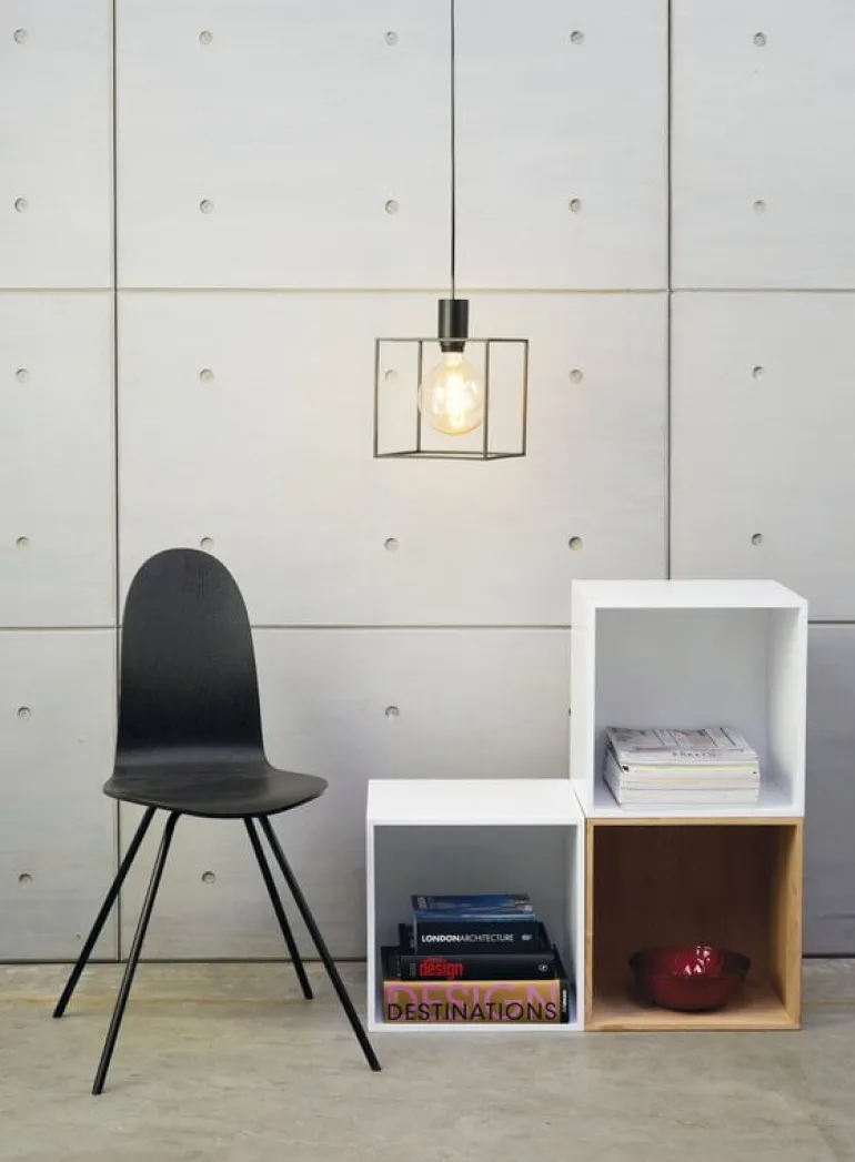 HOWE Tongue chair, black veneer - black