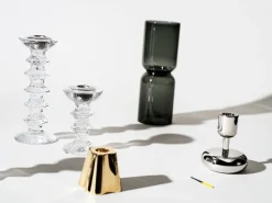 Iittala Aalto candleholder set, 2 pcs, brass