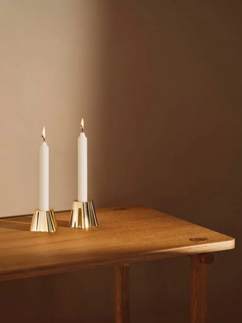 Iittala Aalto candleholder, 50 mm, brass