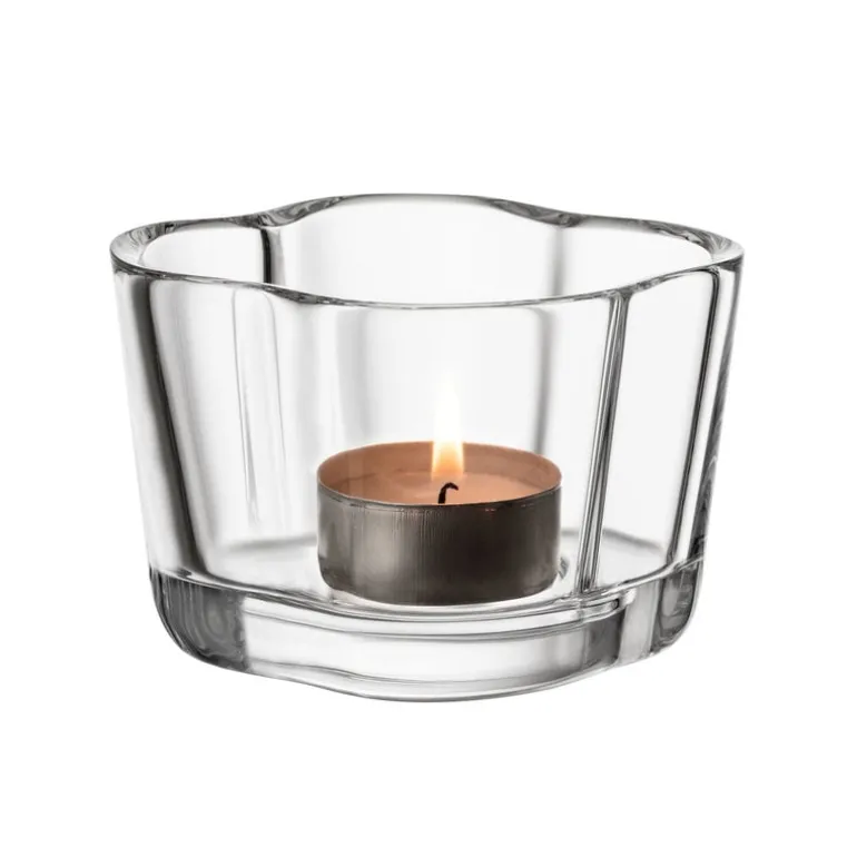 Iittala Aalto tealight candleholder 60 mm, clear