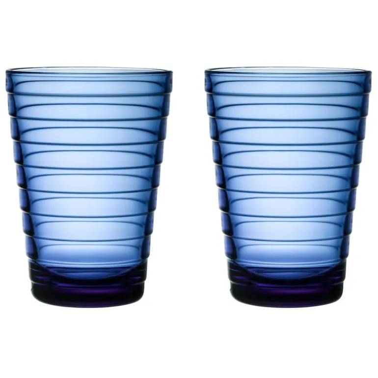 Iittala Aino Aalto tumbler, 33 cl, 2 pcs, ultramarine blue