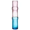 Iittala Bamboo vase,  90 x 450 mm,  pink - clear - sky blue