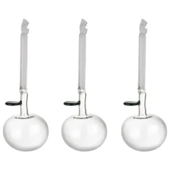 Iittala Glass apple, 3 pcs, clear