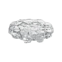 Iittala Ice platter art piece, 135 x 24 mm, clear