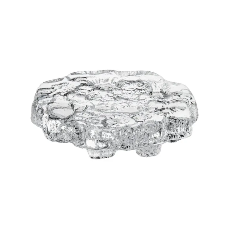 Iittala Ice platter art piece, 135 x 24 mm, clear