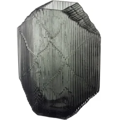 Iittala Kartta glass sculpture 240 x 320 mm, dark grey