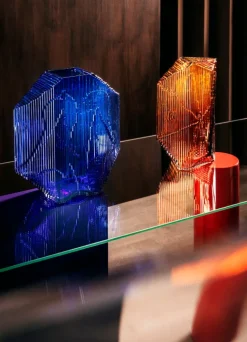 Iittala Kartta glass sculpture 150 x 320 mm, copper