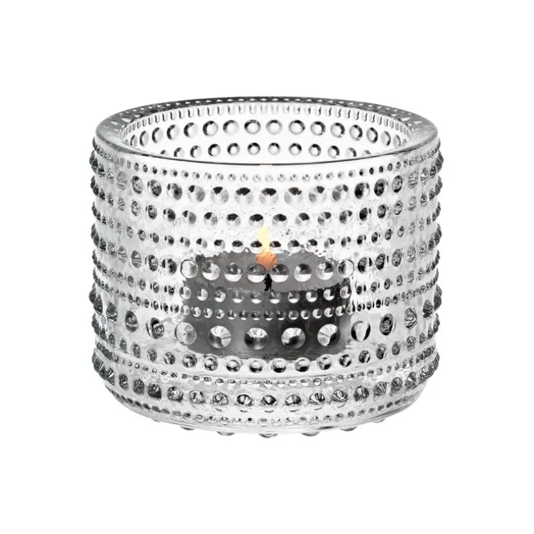 Iittala Kastehelmi tealight candleholder 64 mm, clear