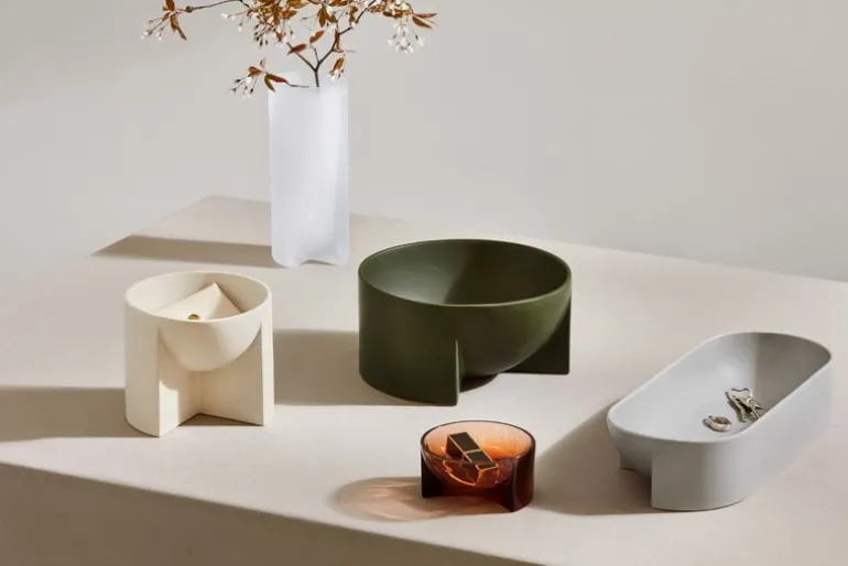 Iittala Kuru ceramic bowl 240 x 120 mm, moss green