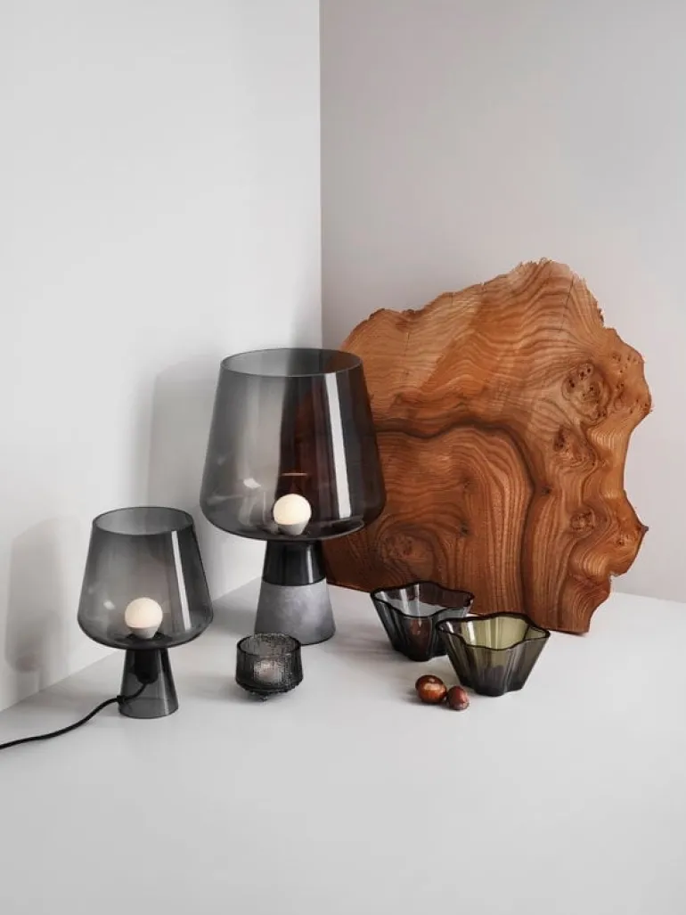 Iittala Leimu table lamp 38 cm, grey